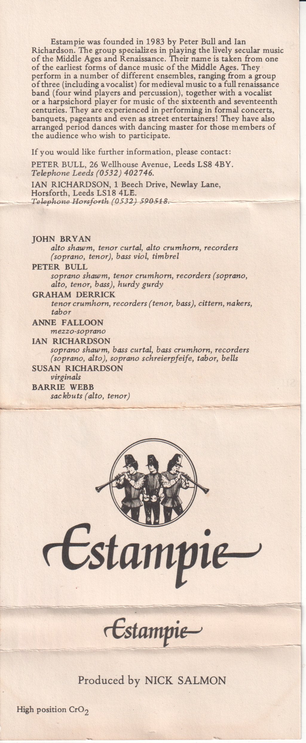 estampie - Estampie - Cassette