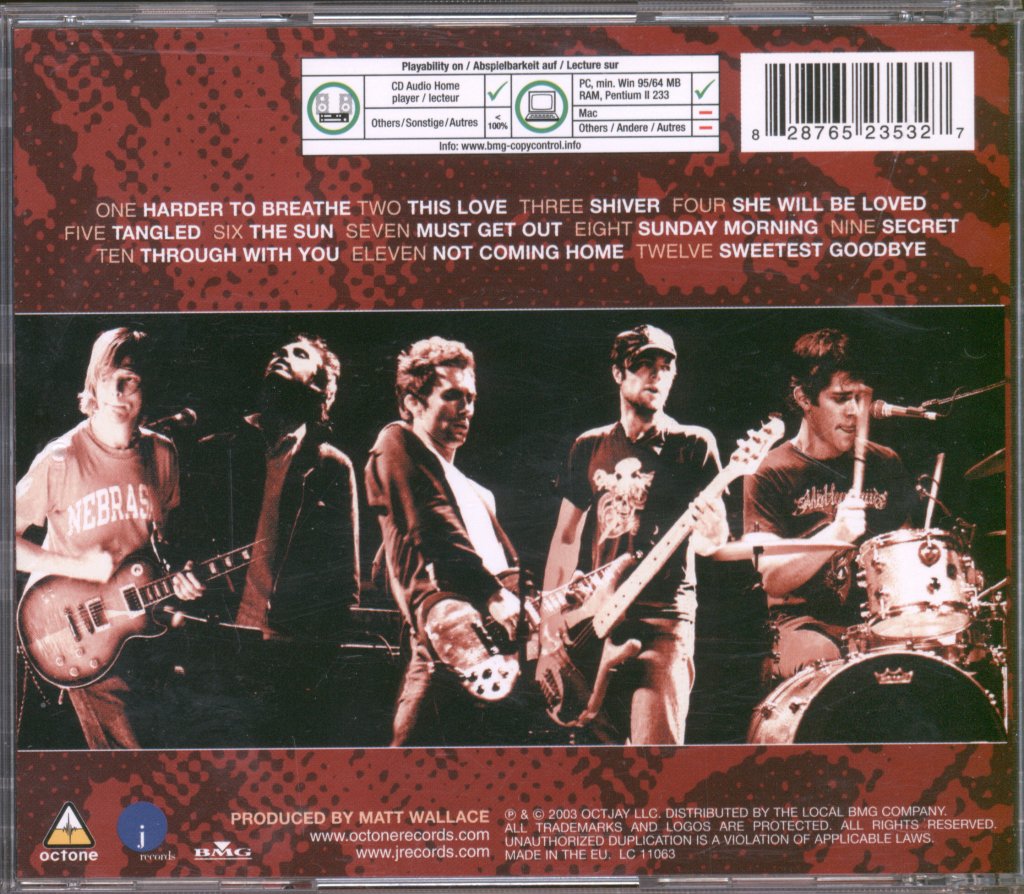 Maroon 5 - Songs About Jane - Cd