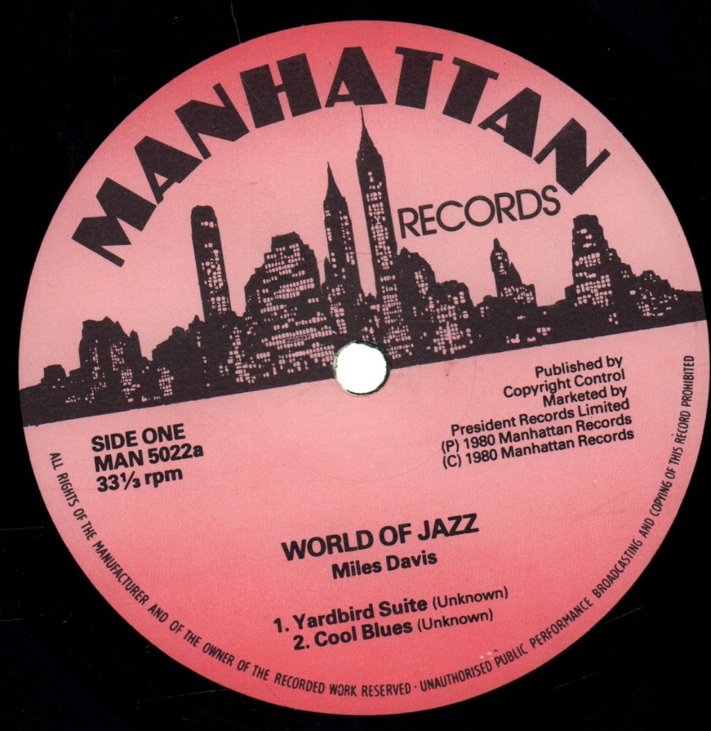 Miles Davis - World Of Jazz - Lp