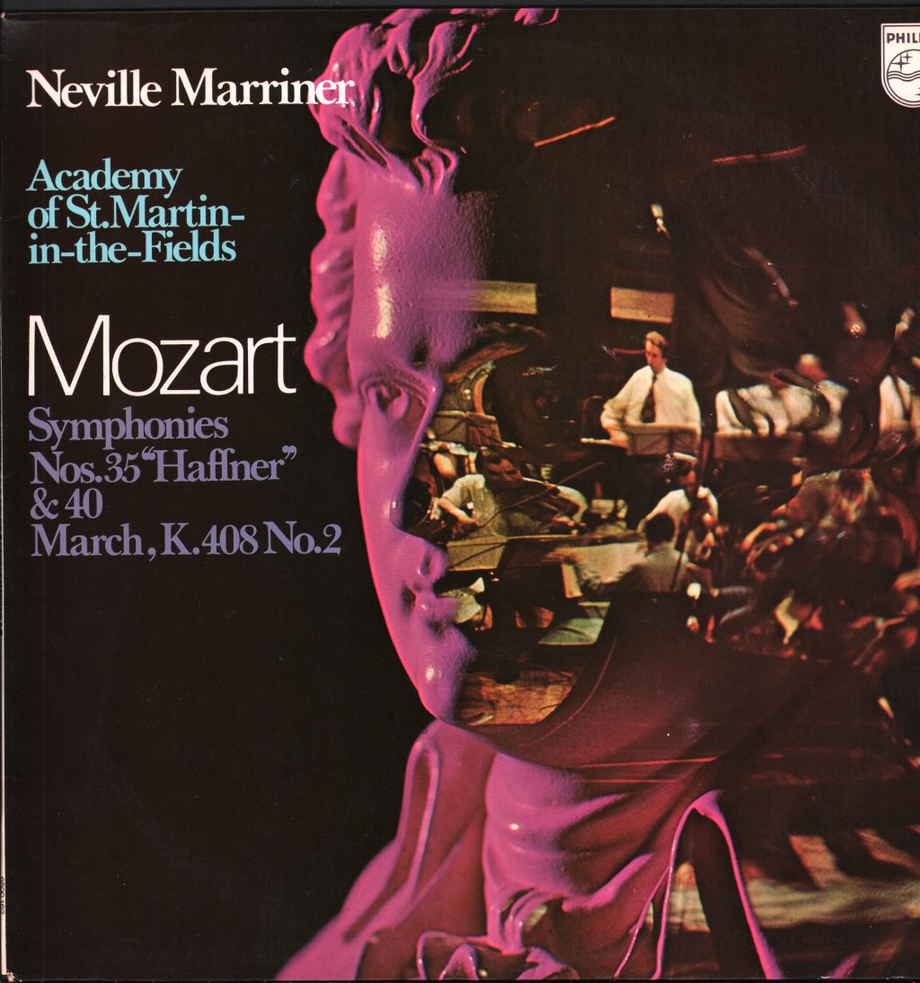 Neville Marriner / Academy Of St. Martin In The Fields - Mozart - Symphonies Nos. 35 "Haffner" & 40, March, K. 408 No. 2 - Lp