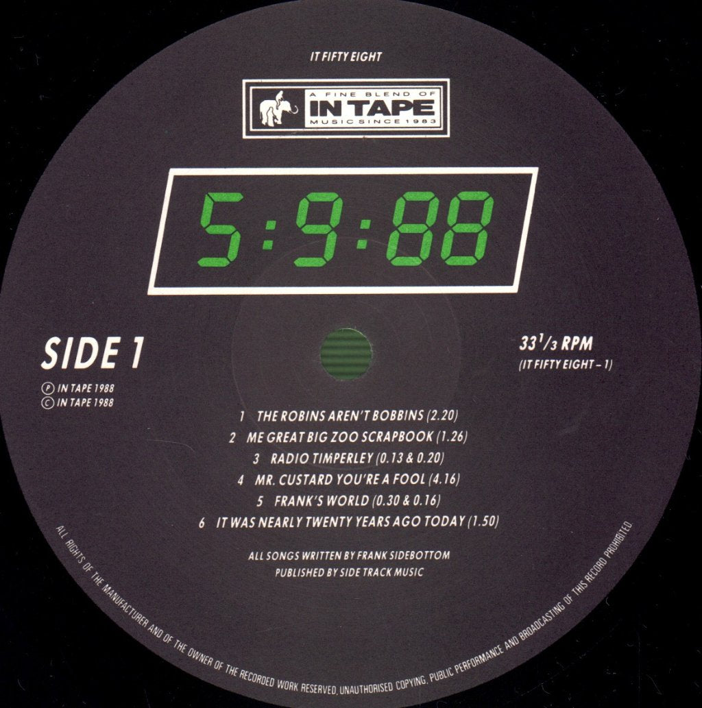 Frank Sidebottom - 5:9:88 - Double Lp