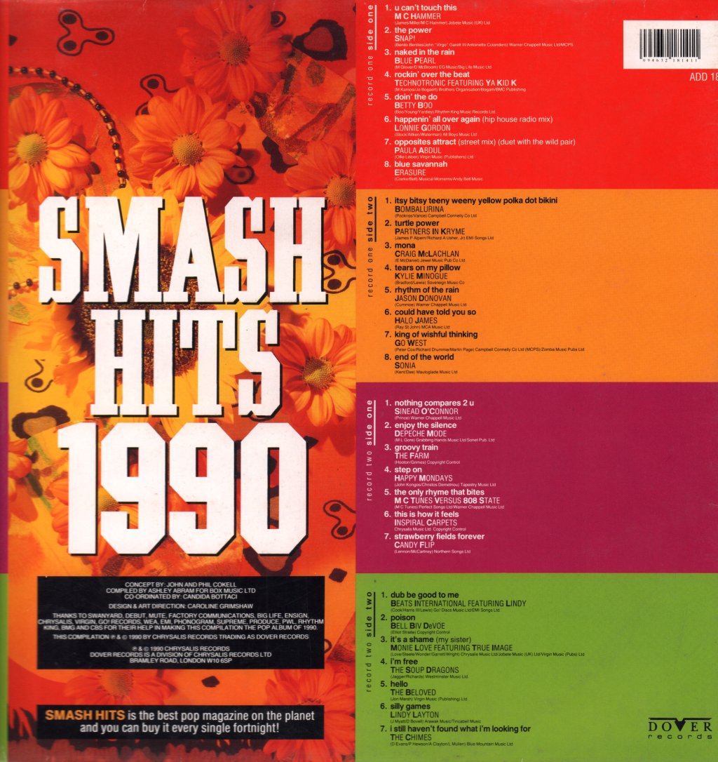 Various Artists - Smash Hits 1990 - Double Lp