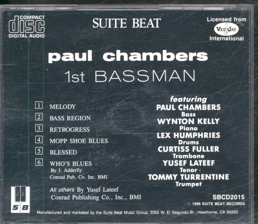 Paul Chambers - 1st Bassman - Cd