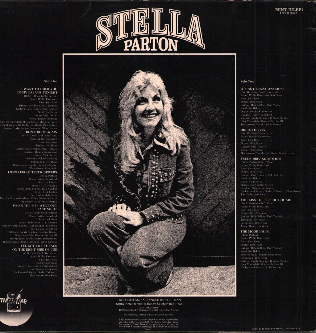 Stella Parton - I Want To Hold You In My Dreams Tonight - Lp