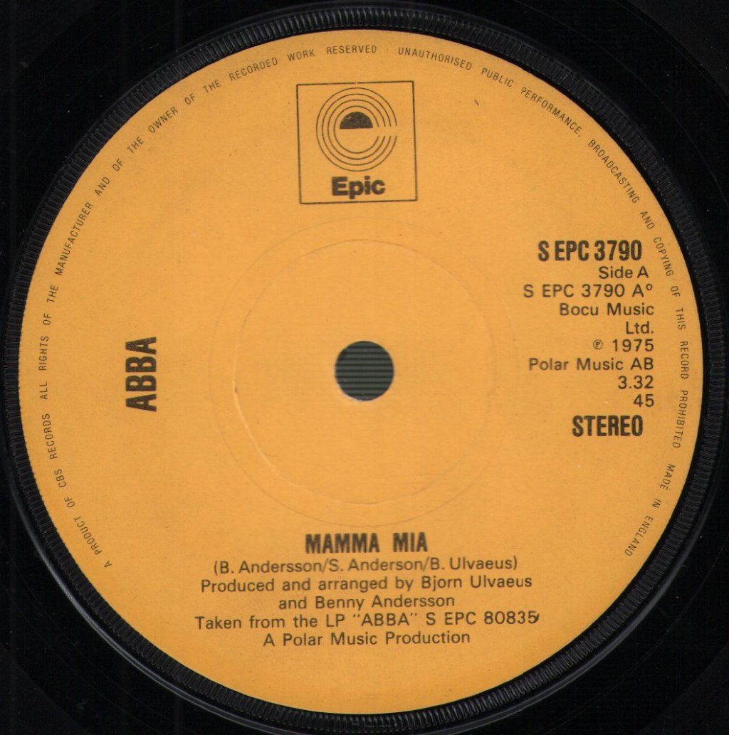 ABBA - Mamma Mia - 7 Inch