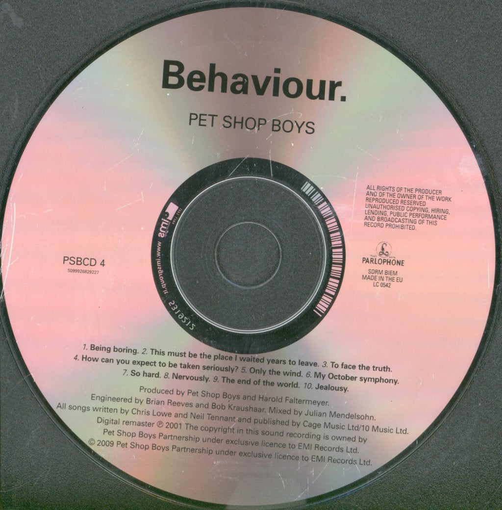 Pet Shop Boys - Behaviour. - Cd