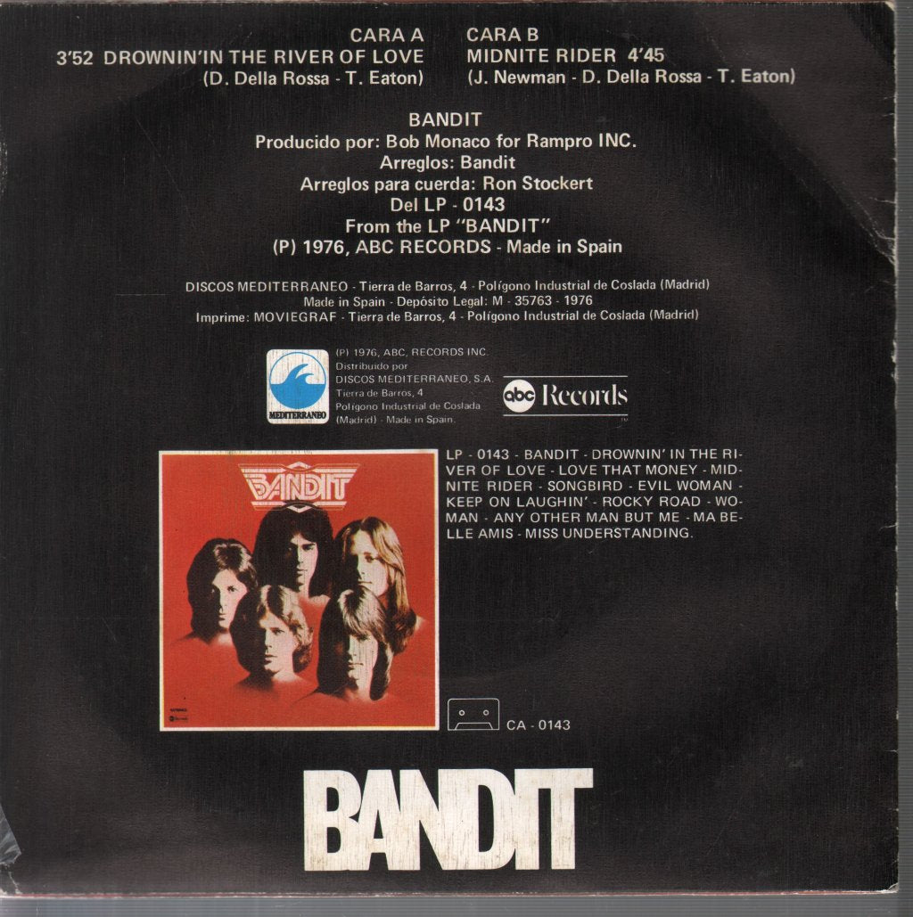Bandit - Drownin' In The River Of Love - 7 Inch