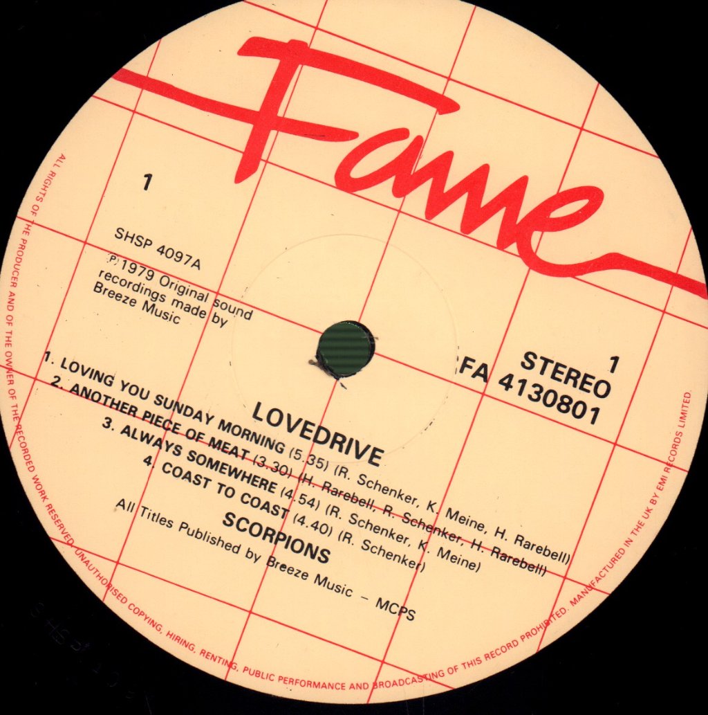 Scorpions - Lovedrive - Lp