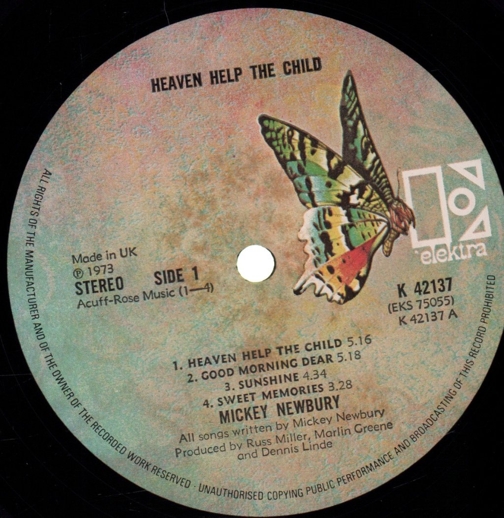Mickey Newbury - Heaven Help The Child - Lp