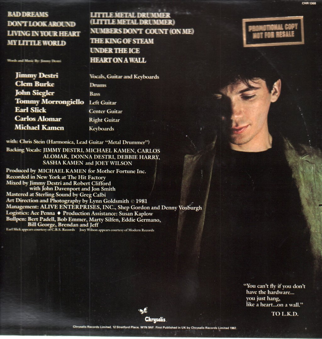 Jimmy Destri - Heart On A Wall - Lp