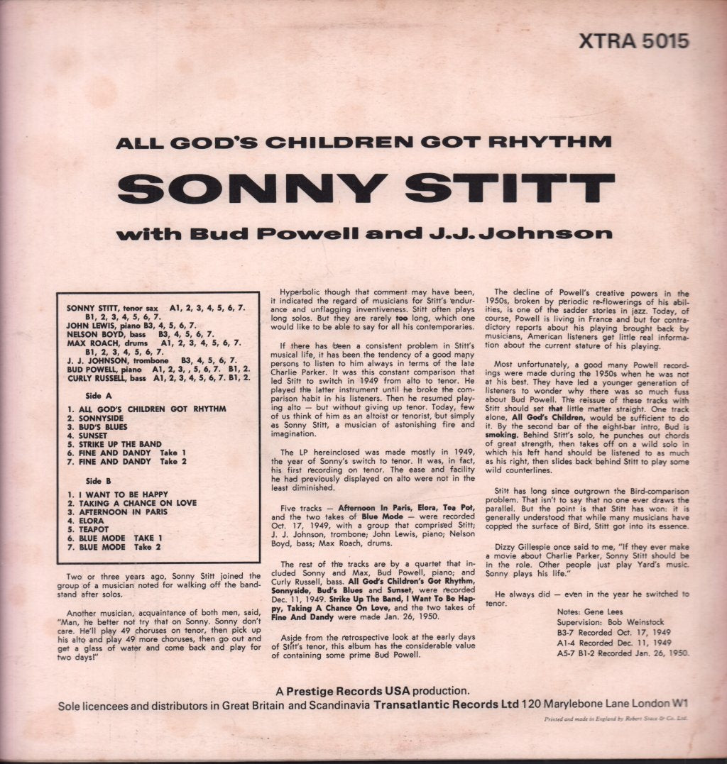 J.j. Johnson - Bud's Blues - Lp