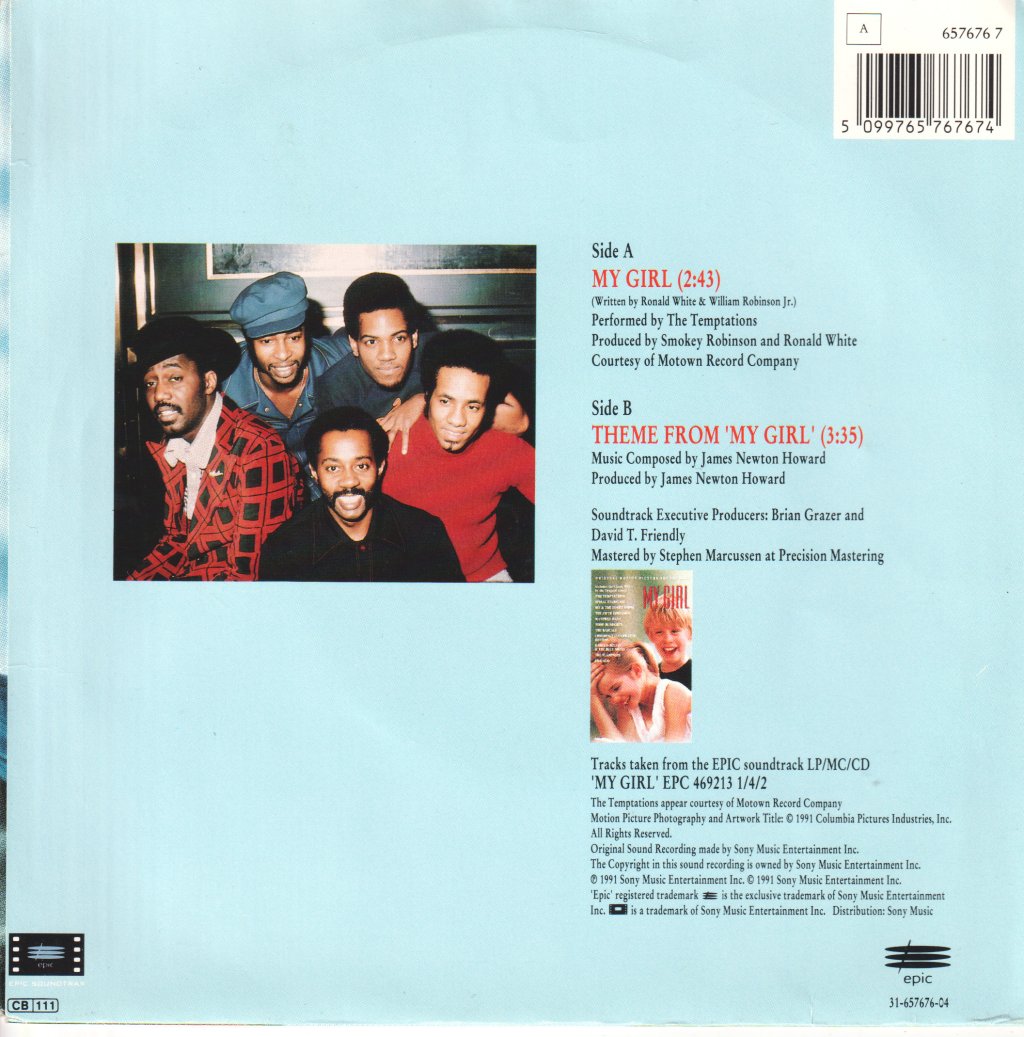 Temptations - My Girl - 7 Inch