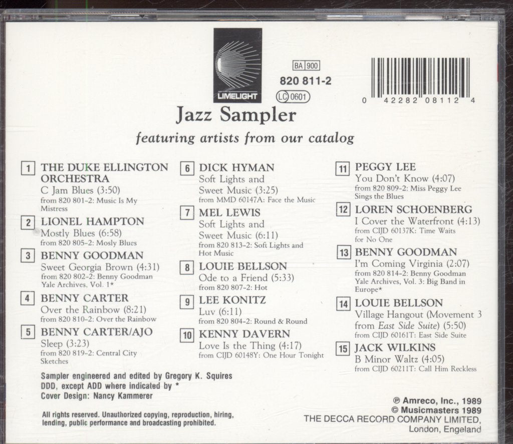 Various Artists - Jazz Sampler - Cd