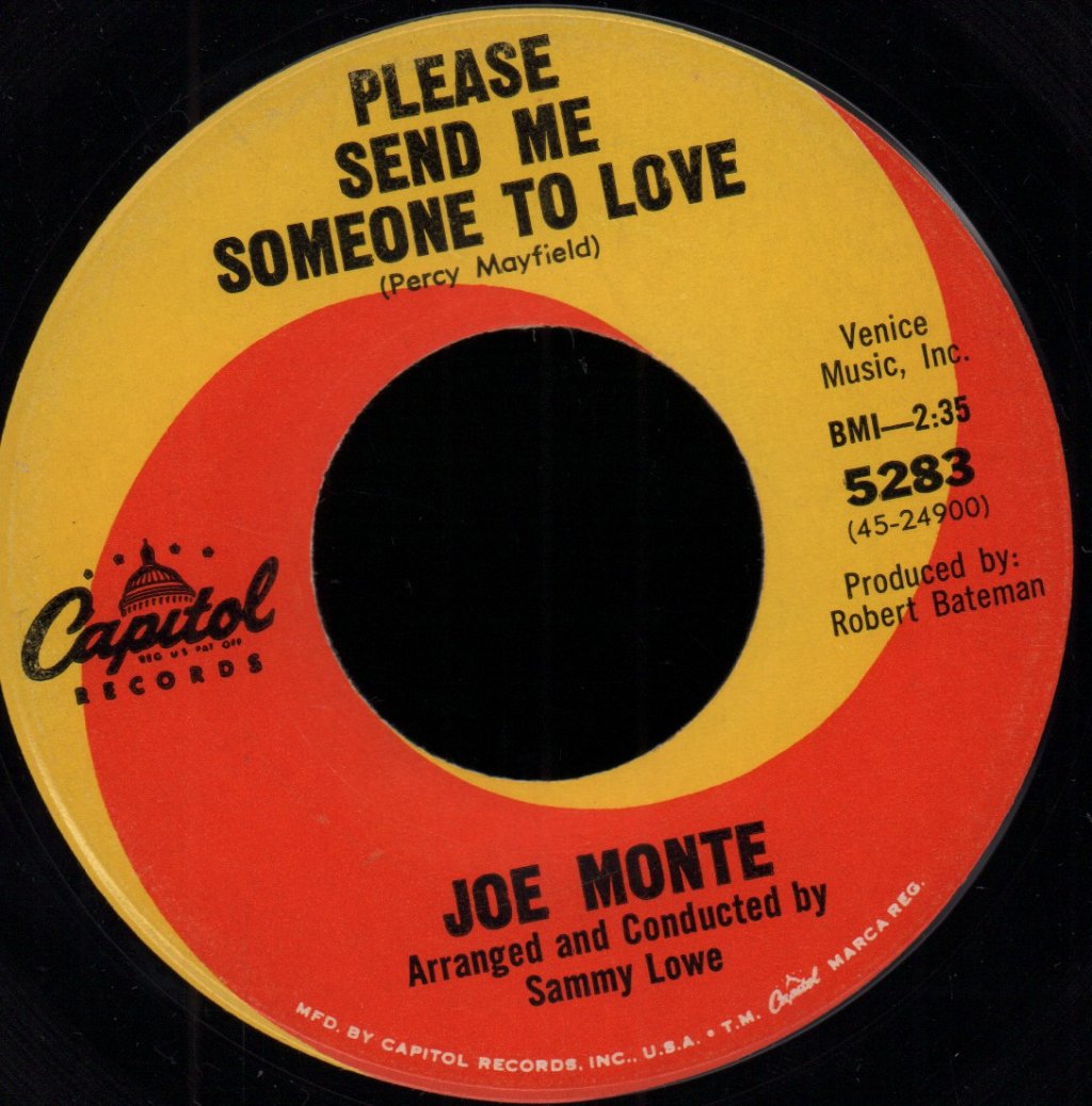 Joe Monte - Please Send Me Someone To Love - 7 Inch