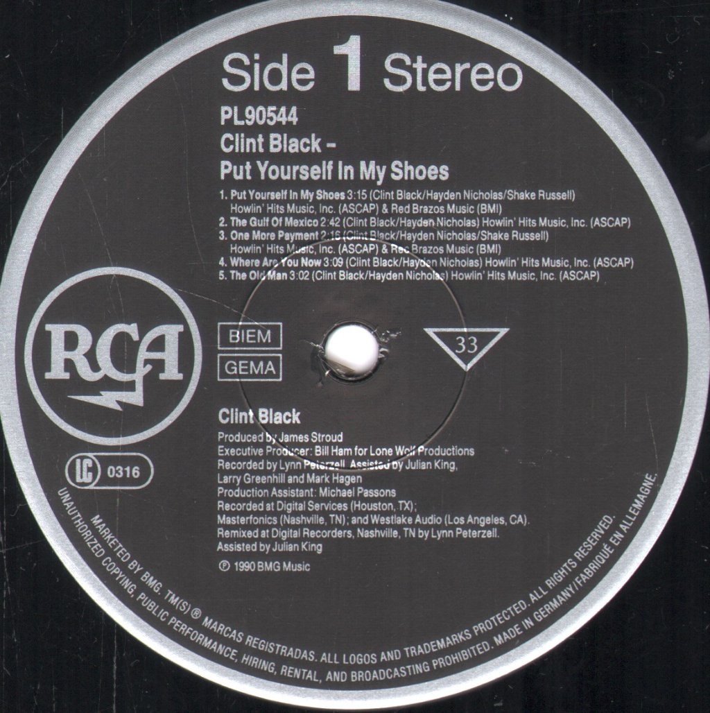 Clint Black - Put Yourself In My Shoes - Lp