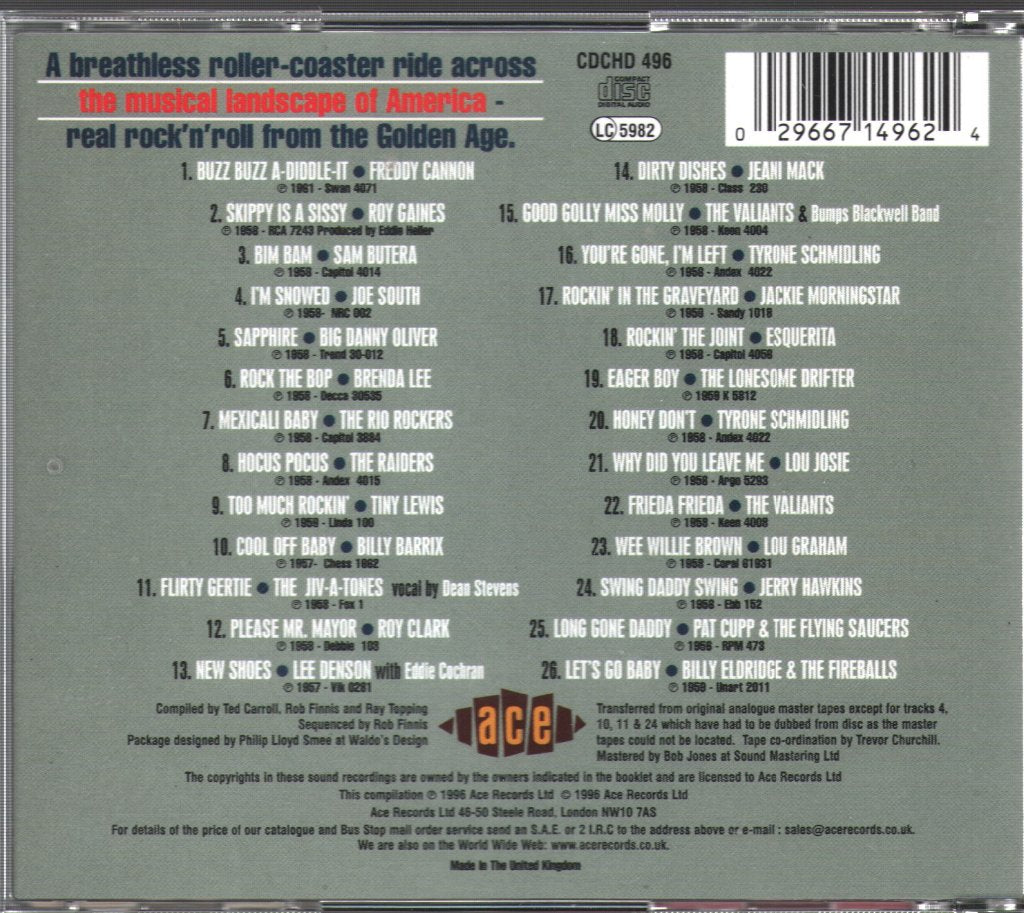 Various Artists - Rockin' From Coast To Coast Volume 1 - Cd