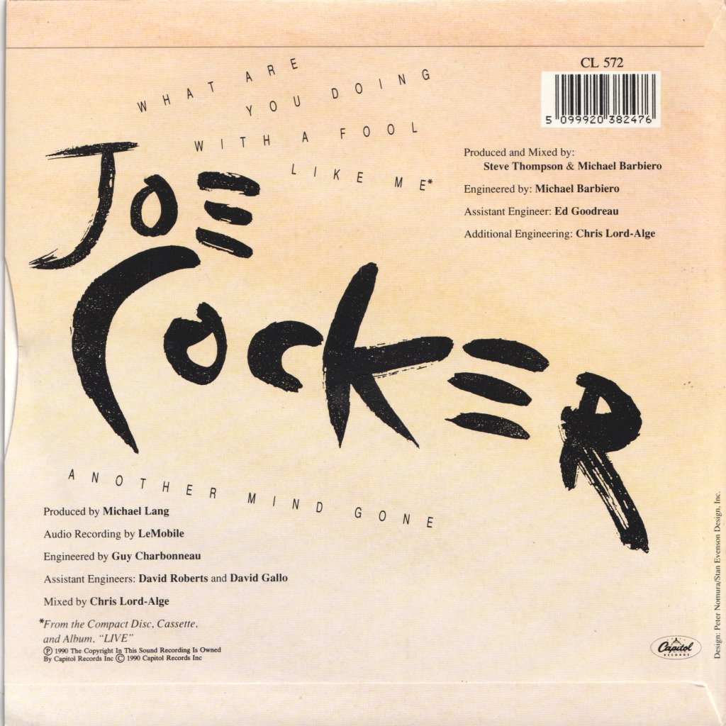 Joe Cocker - What Are You Doing With A Fool Like Me - 7 Inch
