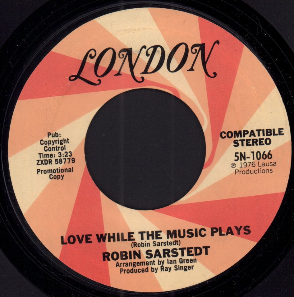 Robin Sarstedt - My Resistance Is Low - 7 Inch