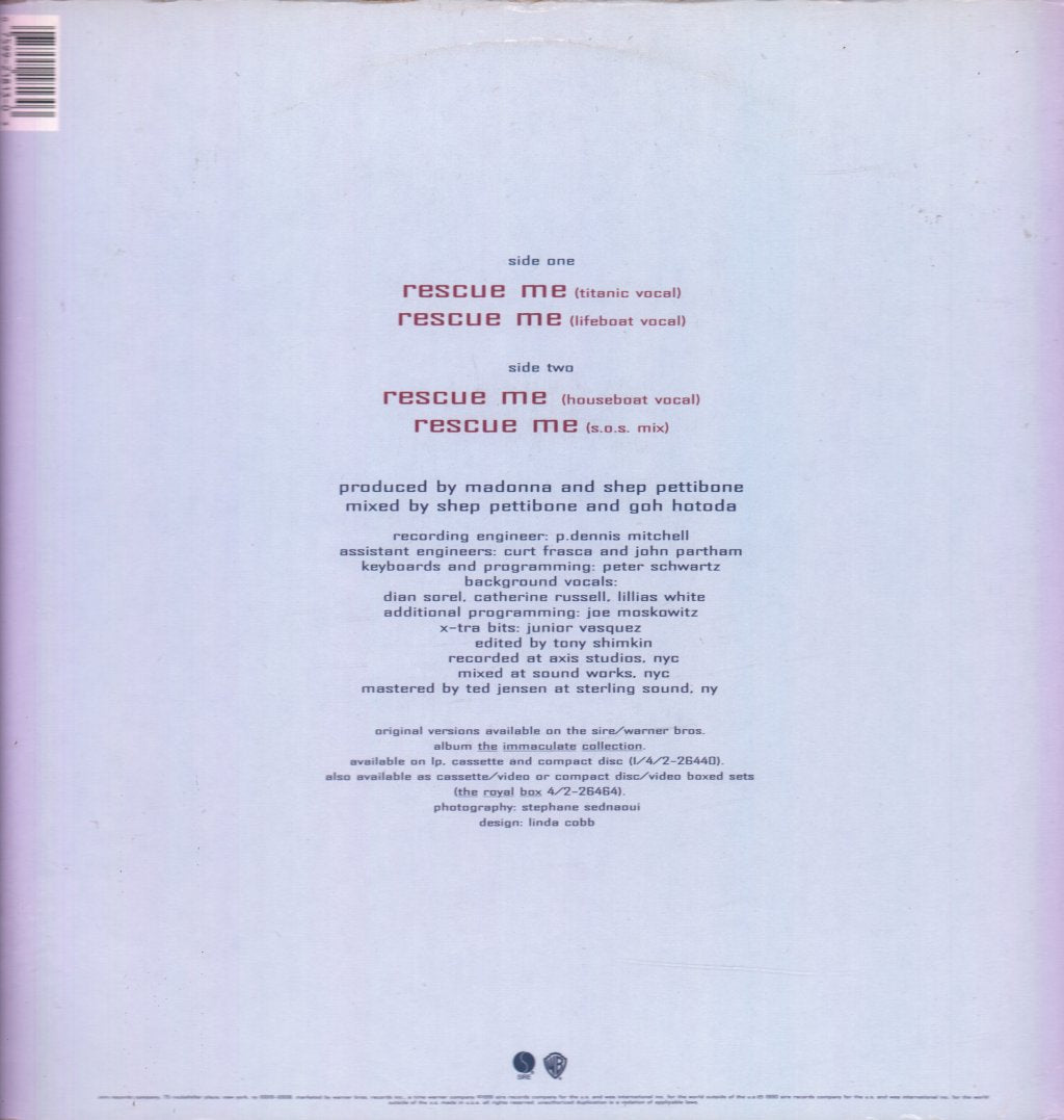 Madonna - Rescue Me - 12 Inch