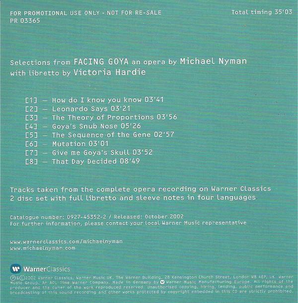 Michael Nyman - Selections From Facing Goya - Cd