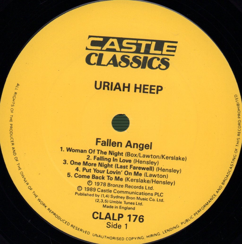 Uriah Heep - Fallen Angel - Lp