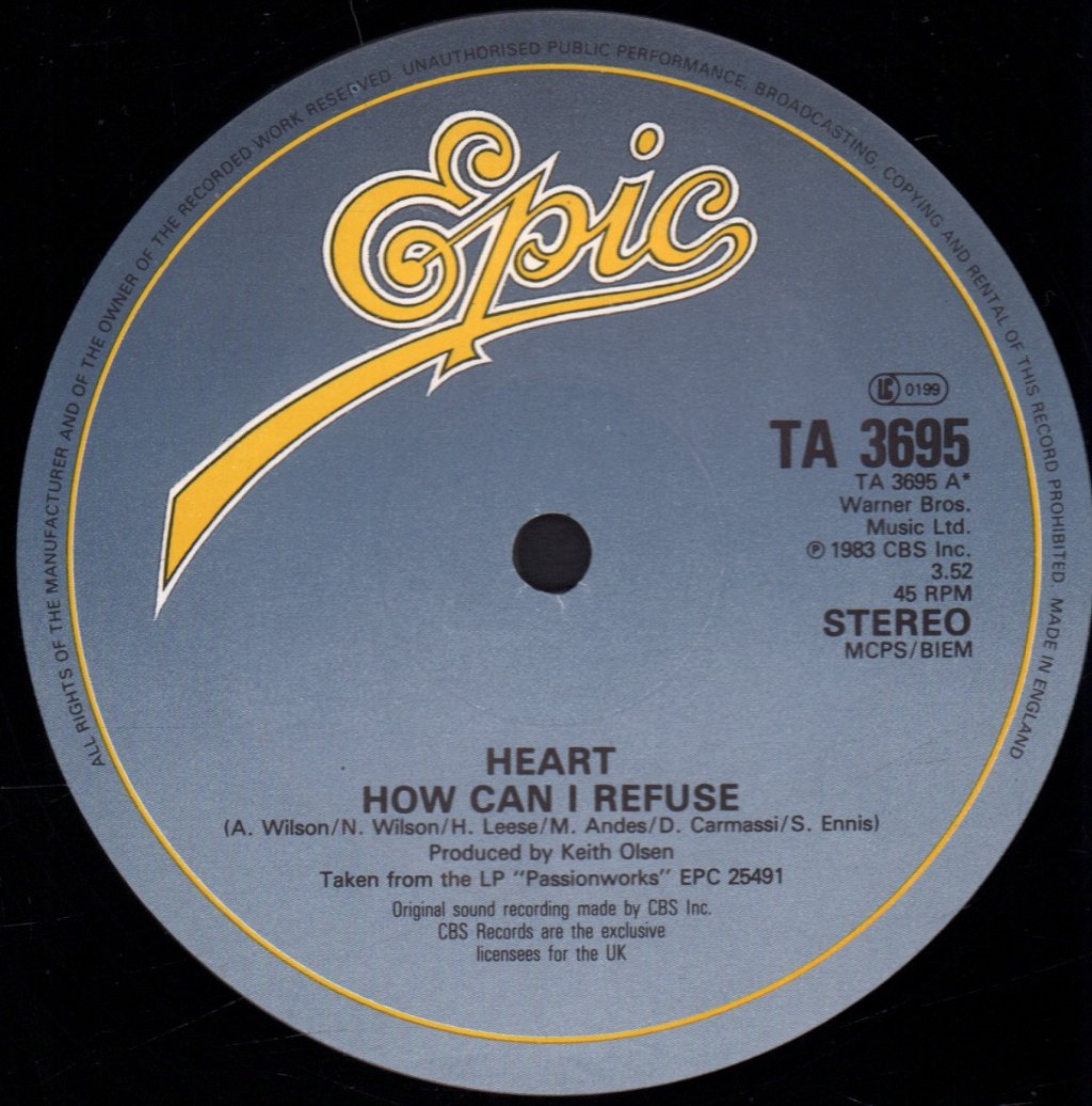 Heart - How Can I Refuse - 12 Inch