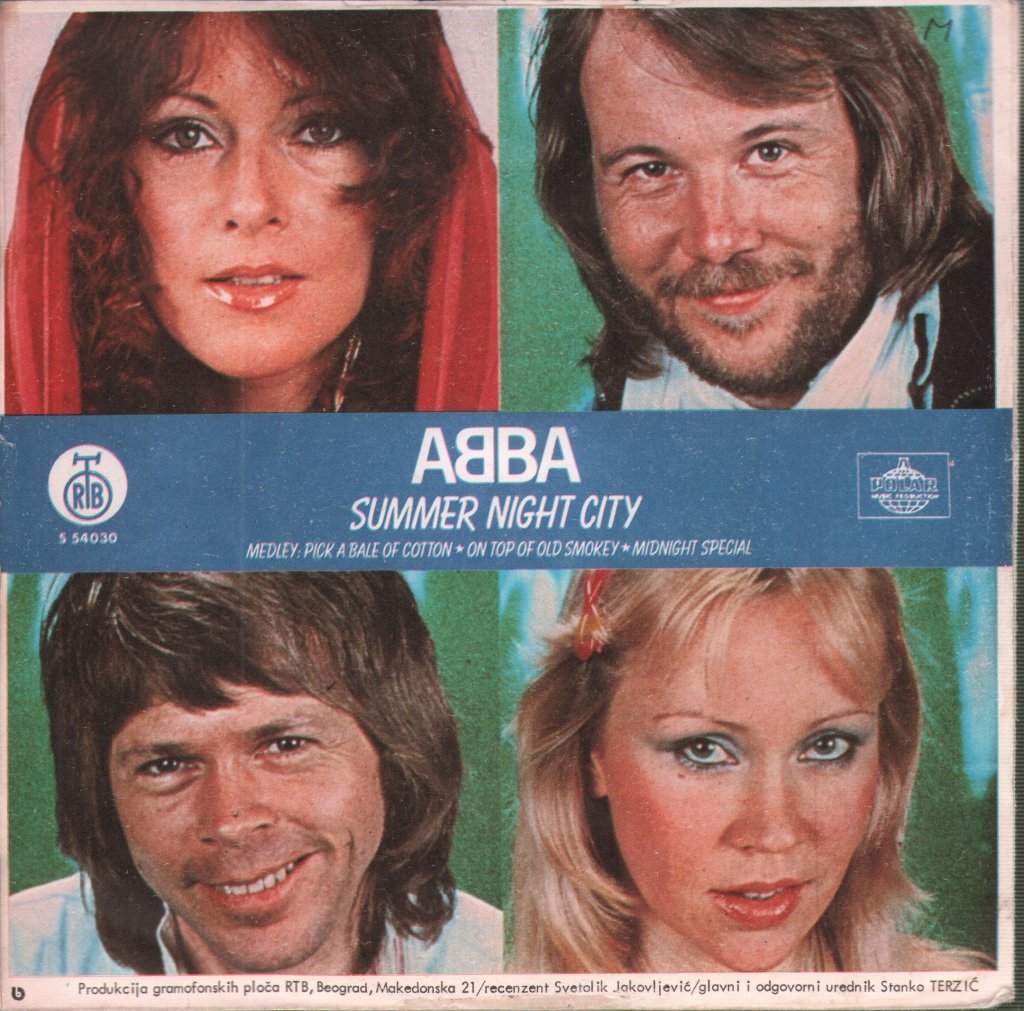 ABBA - Summer Night City - 7 Inch
