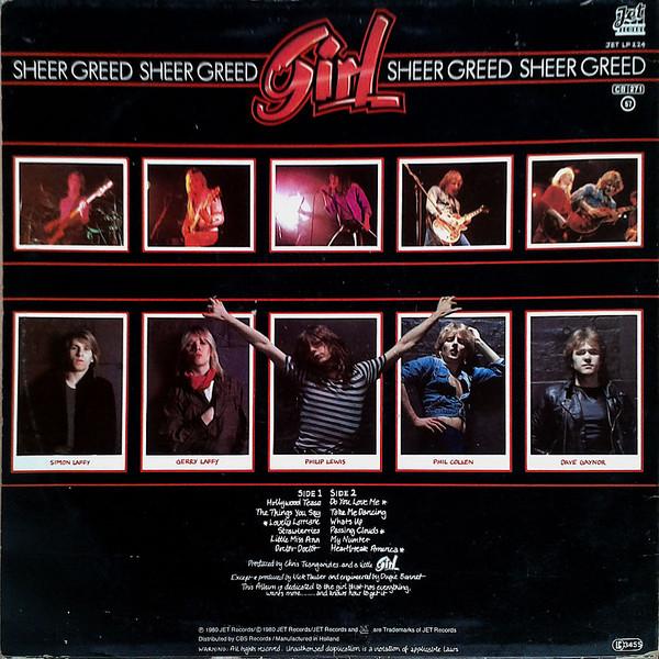 Girl - Sheer Greed - Lp