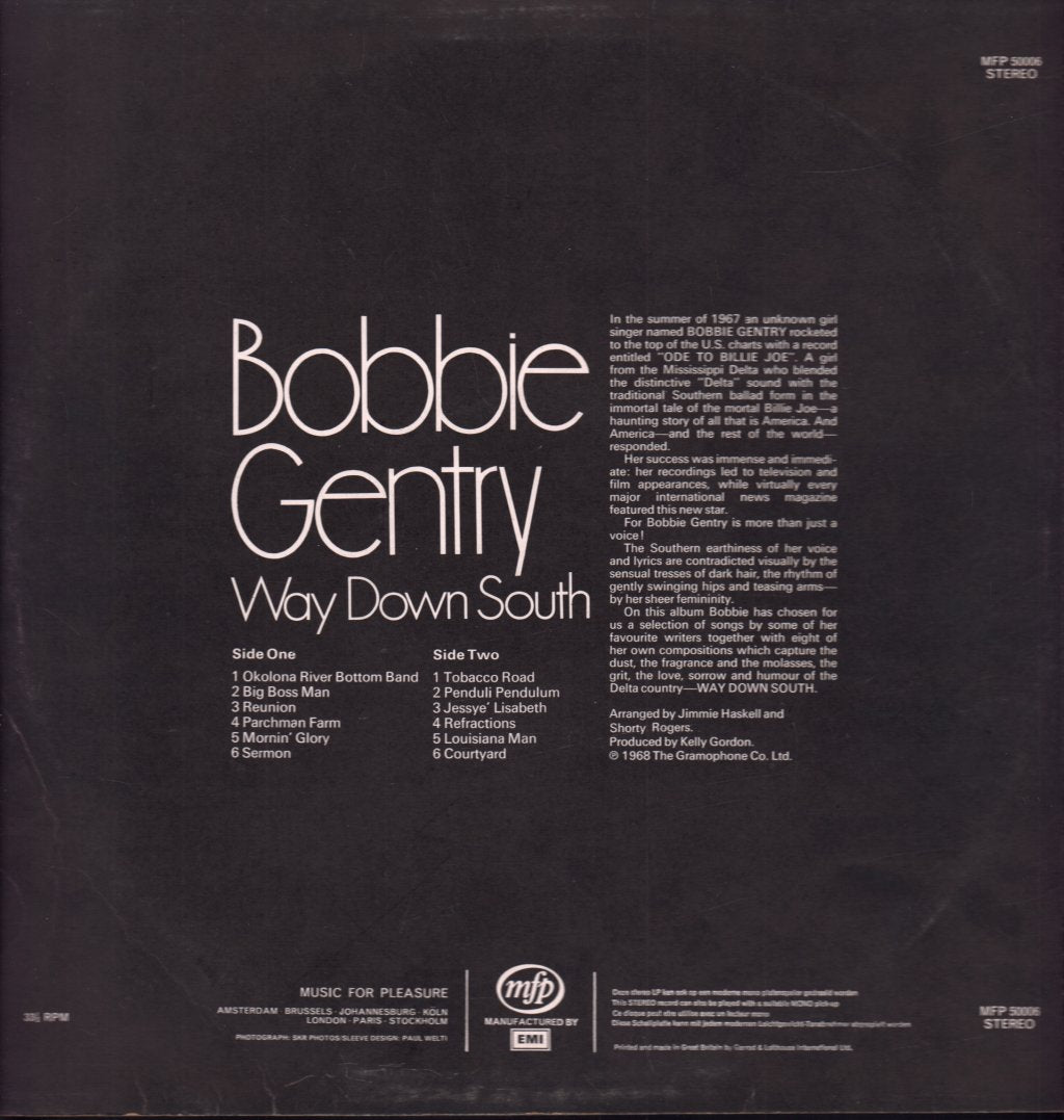 Bobbie Gentry - Way Down South - Lp