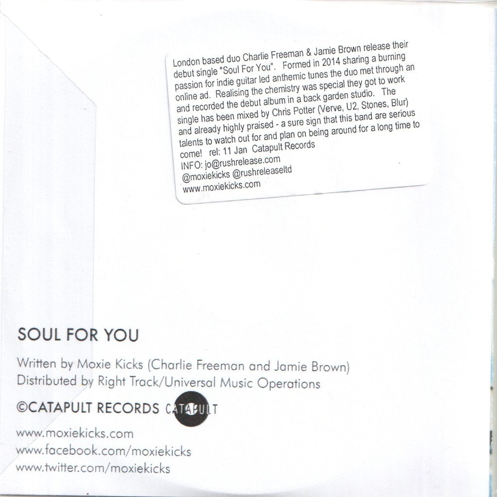 Moxie Kicks - Soul For You - Cdr