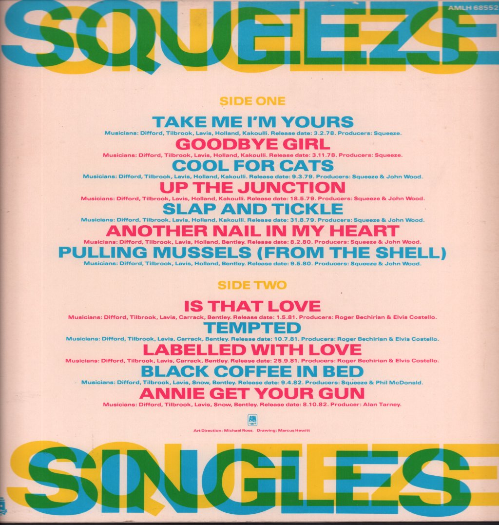 Squeeze - Singles 45'S And Under - Lp