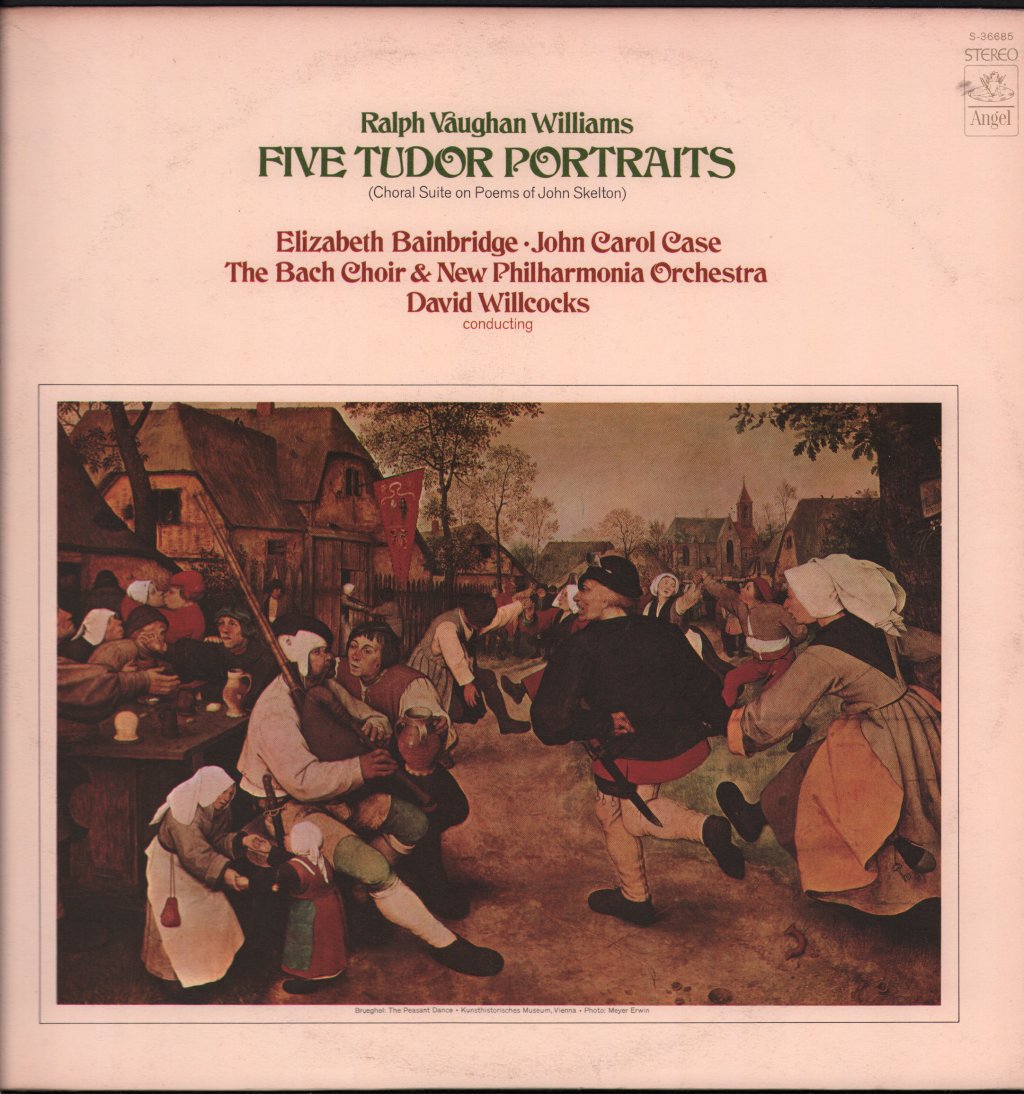 Elizabeth Bainbridge / John Carol Case / New Philharmonia Orchestra / David Willcocks - Ralph Vaughan Williams - Five Tudor Portraits - Lp