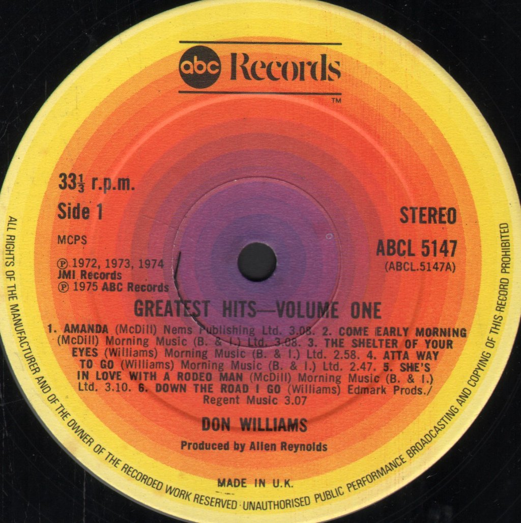 Don Williams - Volume One - Lp