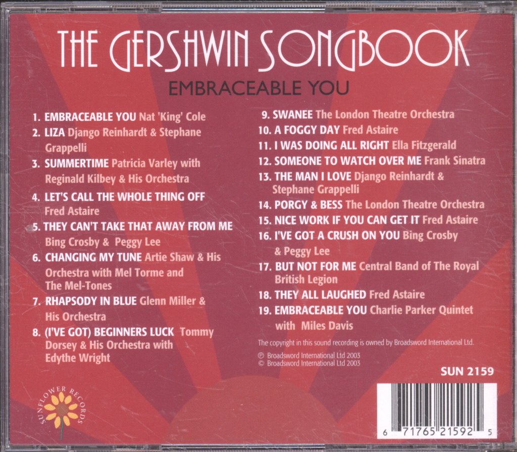 Various Artists - Gershwin Songbook Embraceable You - Cd