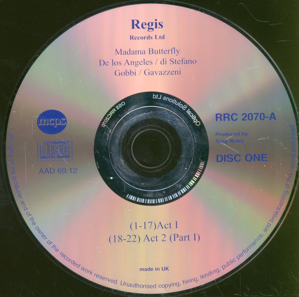 Victoria De Los Angeles, Coro E Orchestra Opera Di Roma - Puccini - Madama Butterfly - Double Cd