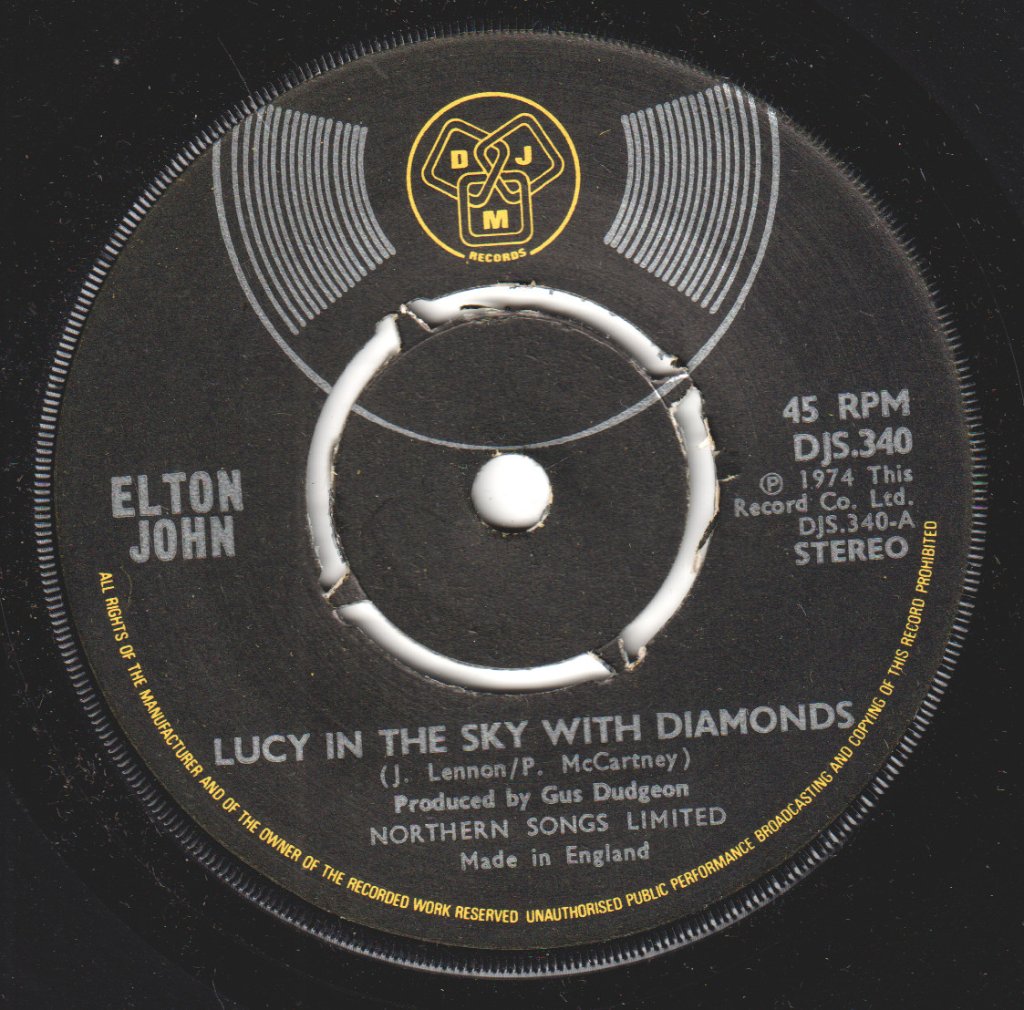 Elton John - Lucy In The Sky With Diamonds - 7 Inch