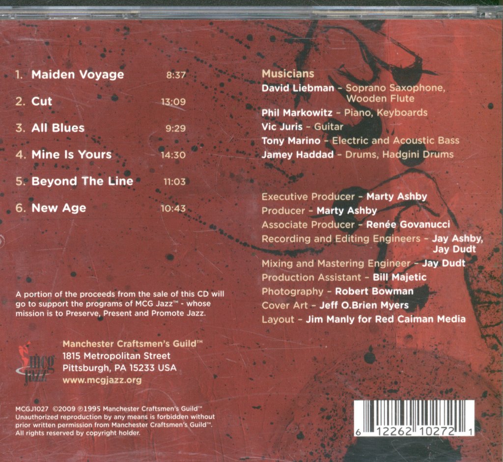 David Liebman Group - Live At MCG - Cd
