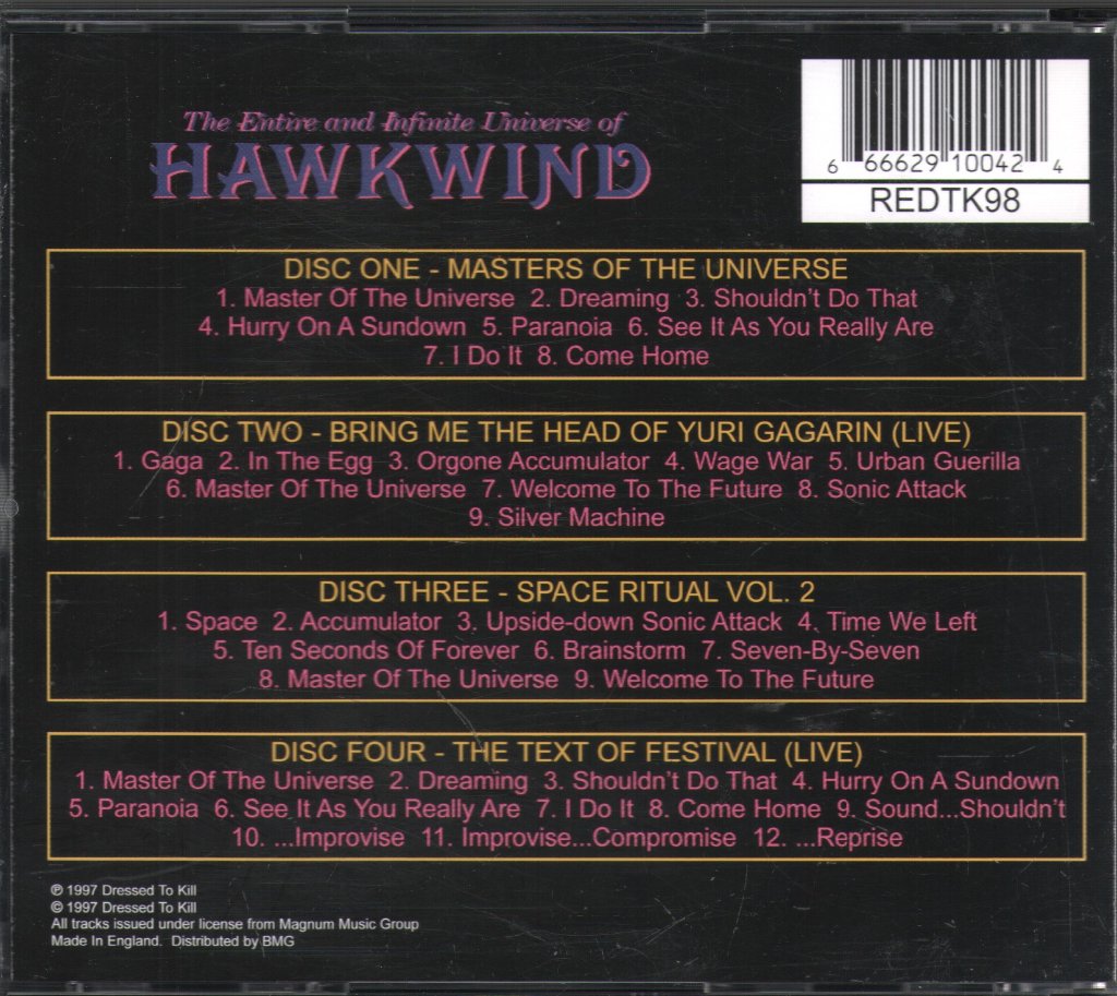 Hawkwind - Entire And Infinite Universe Of Hawkwind - Cd Set