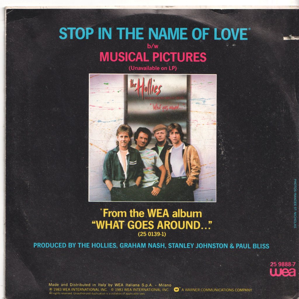 Hollies - Stop In The Name Of Love - 7 Inch