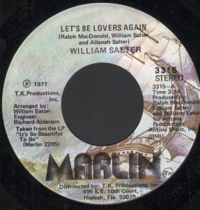 William Salter - Let's Be Lovers Again - 7 Inch