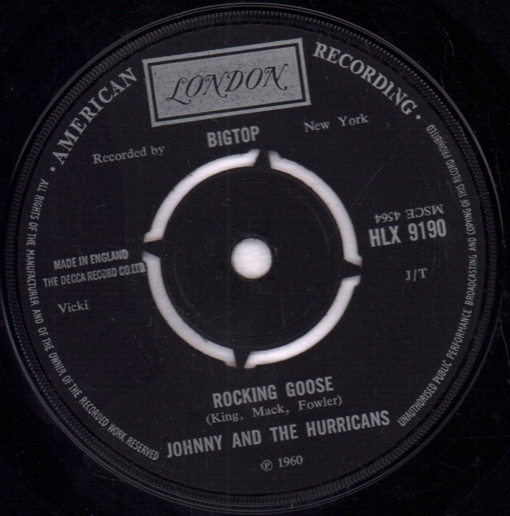 Johnny And The Hurricanes - Rocking Goose - 7 Inch