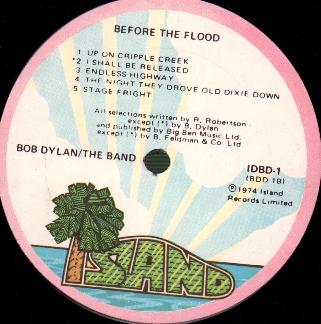 Bob Dylan/Band - Before The Flood - Double Lp