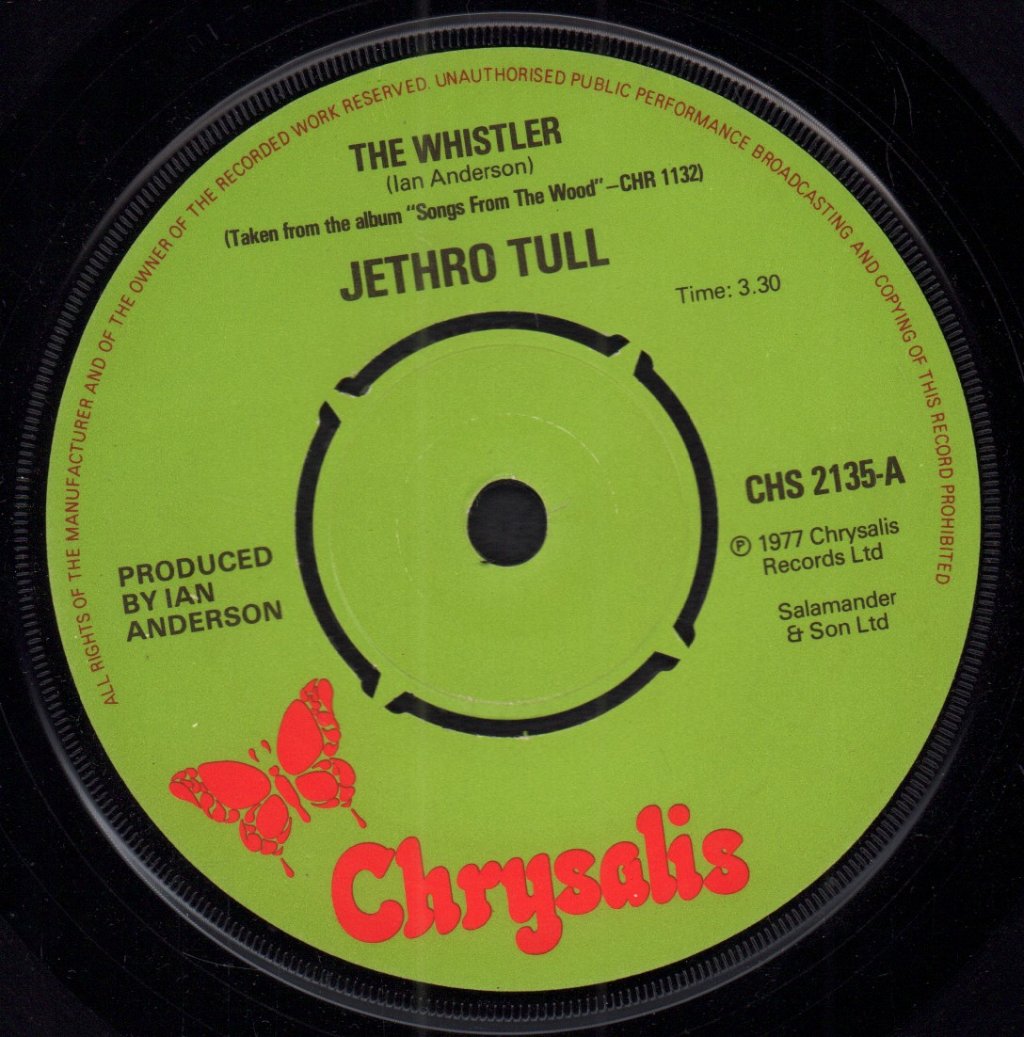 Jethro Tull - Whistler - 7 Inch