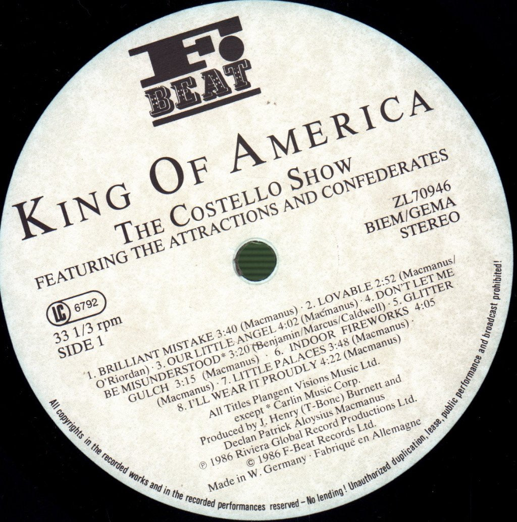 Elvis Costello - King Of America - Lp