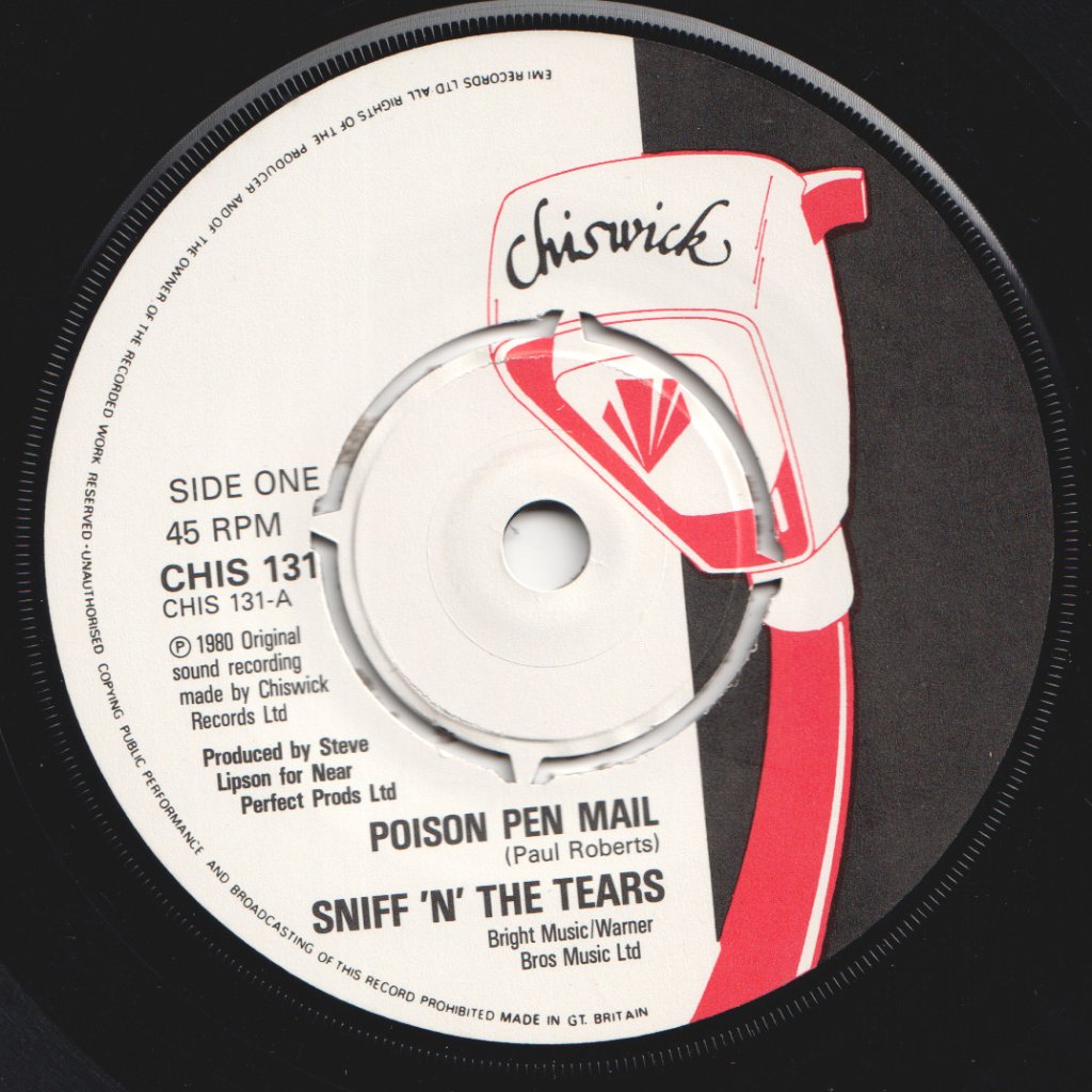 Sniff N The Tears - Poison Pen Mail - 7 Inch