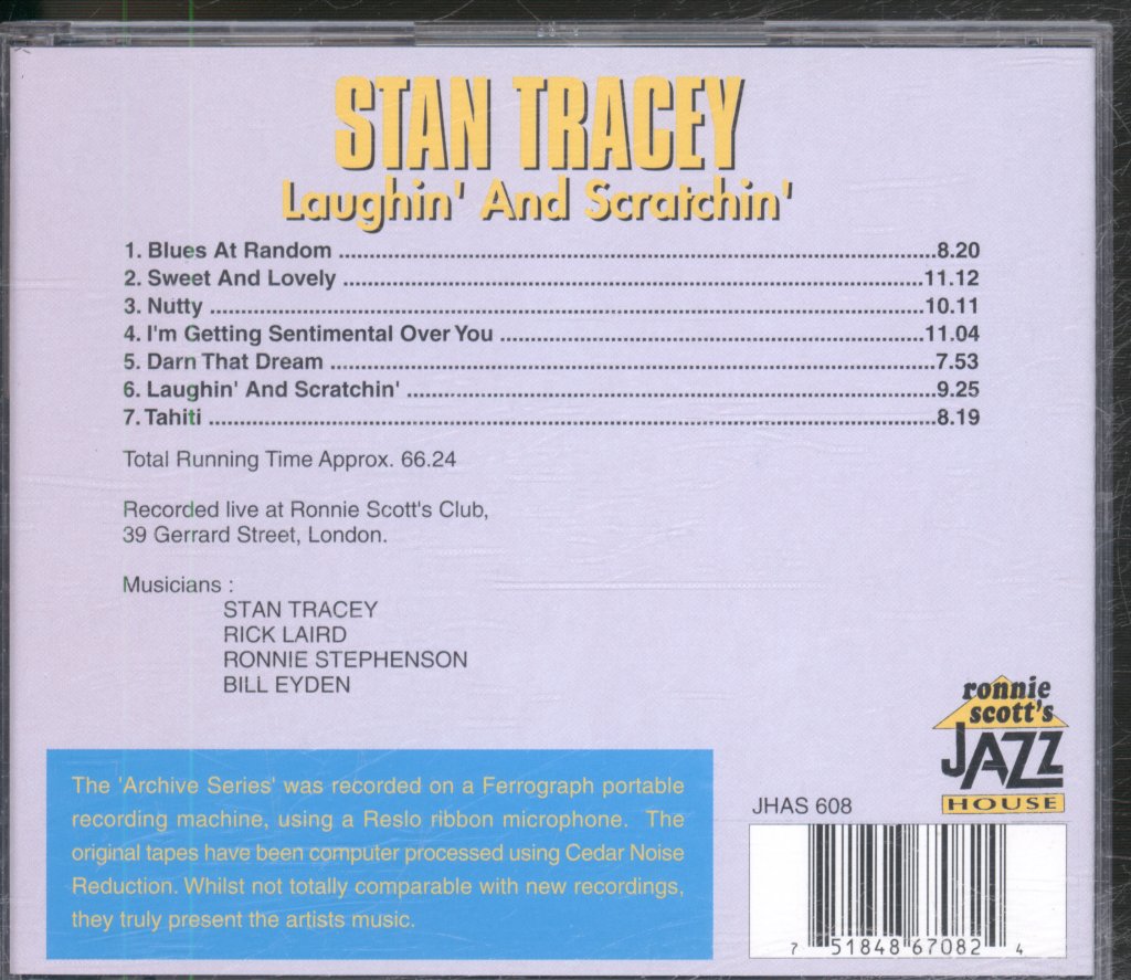 Stan Tracey - Laughin' And Scratchin' - Cd
