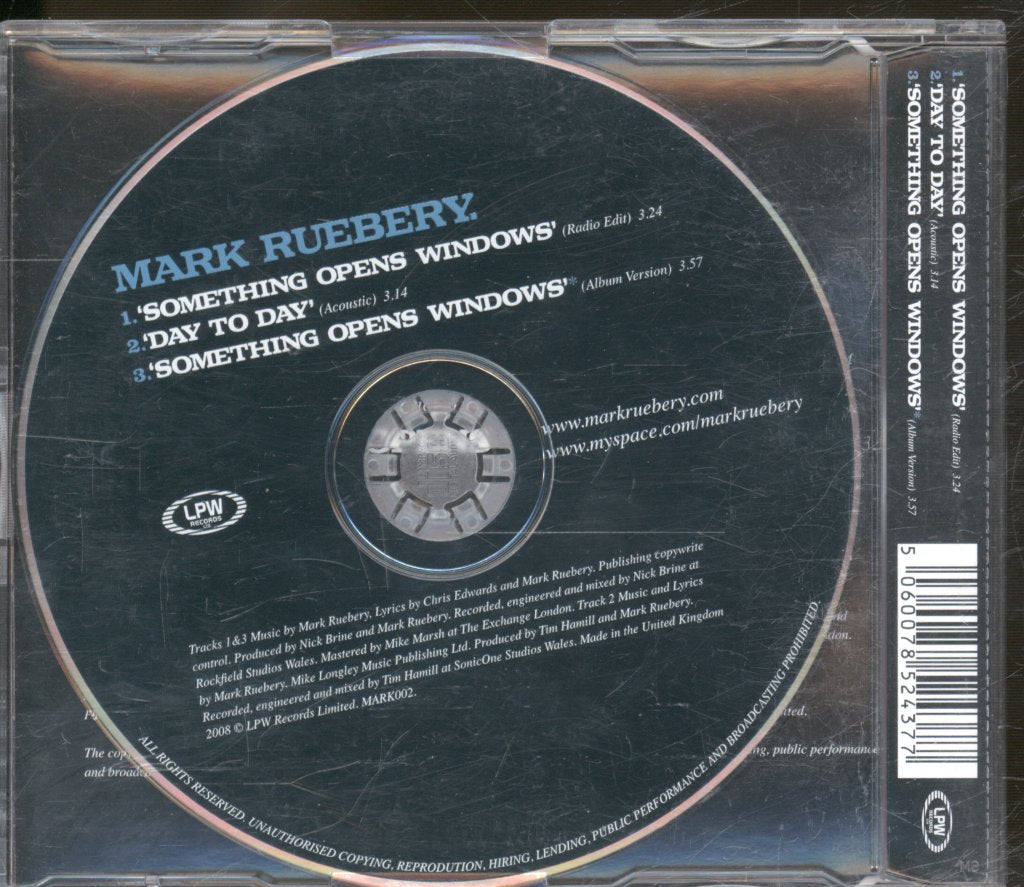 Mark Ruebery - Something Opens Windows - Cd