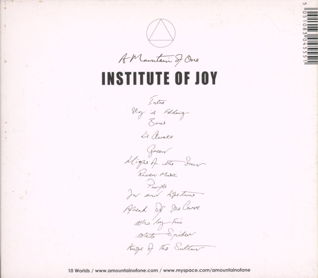 A Mountain Of One - Institute Of Joy - Cd