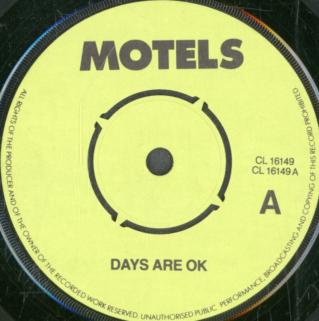 Motels - Days Are Ok - 7 Inch