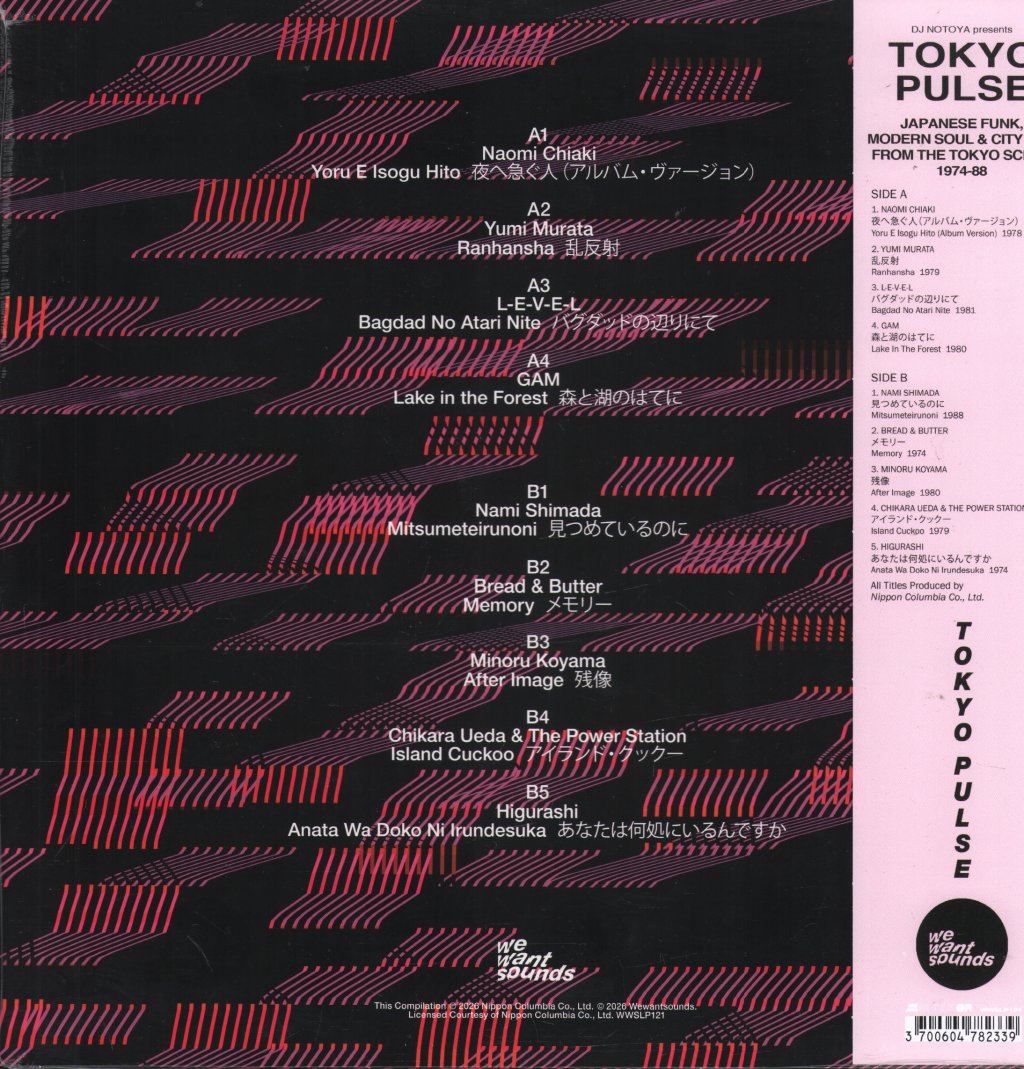Various Artists - Tokyo Pulse (Japanese Funk, Modern Soul And City Pop From The Tokyo Scene 1974-1988) - Lp